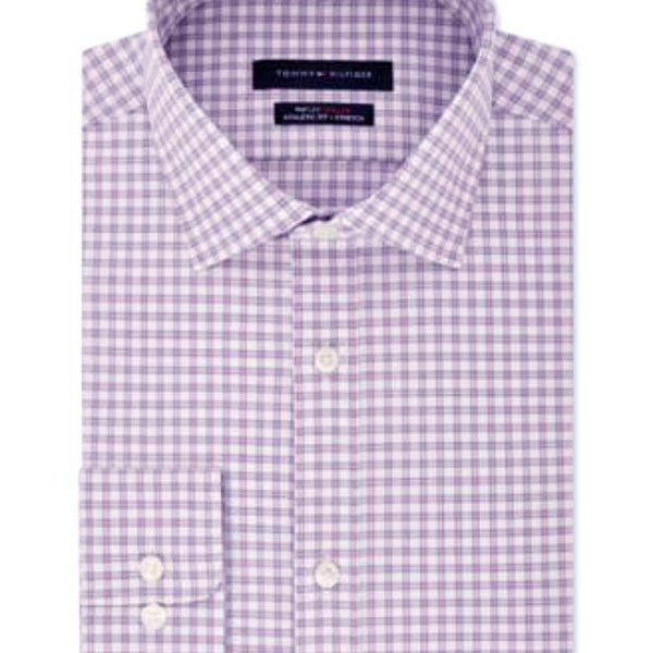 Tommy Hilfiger | חולצת משבצות סגול עדין טומי הילפיגר הילפיגר
