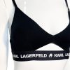 Karl Lagerfeld | חזיית טופ לוגו שחורה קרל לגרפלד