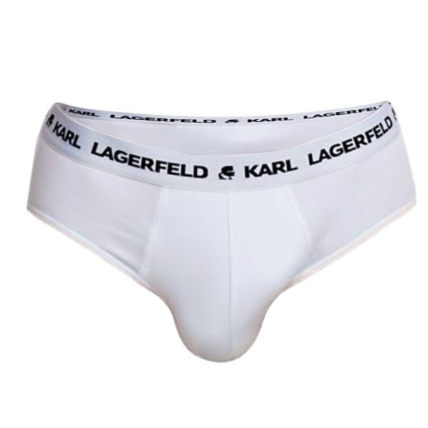 Karl Lagerfeld | מארז 3 תחתוני צבע לבן קרל לגרפלד