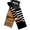 Hugo Boss | מארז 2 גרביים אורך רגיל סטרייף הוגו בוס