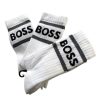 Hugo Boss | מארז 3 גרבי ספורט לוגו עם פסים הוגו בוס