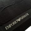 Emporio Armani | מגבת לוגו שחורה אימפוריו ארמני