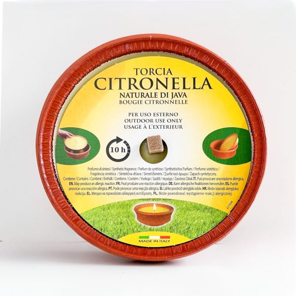 Citronella- לפיד ציטרונלה דוחה יתושים כלי חרס