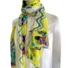 Ronari Scarf | צעיף ירוק בהיר פרחוני