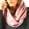 Ronari Scarf | צעיף אינפיניטי אופנתי רוז גולד