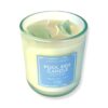 Poolside Candle | נר הרפיה טרופית עם קריסטלים פלואוריט וניחוח ליים וקוקוס